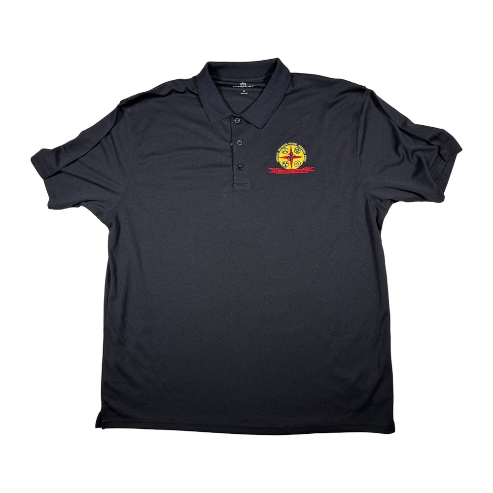 Vansport Mens XL Black Chemical Biological Incident Response Force Polo Shirt